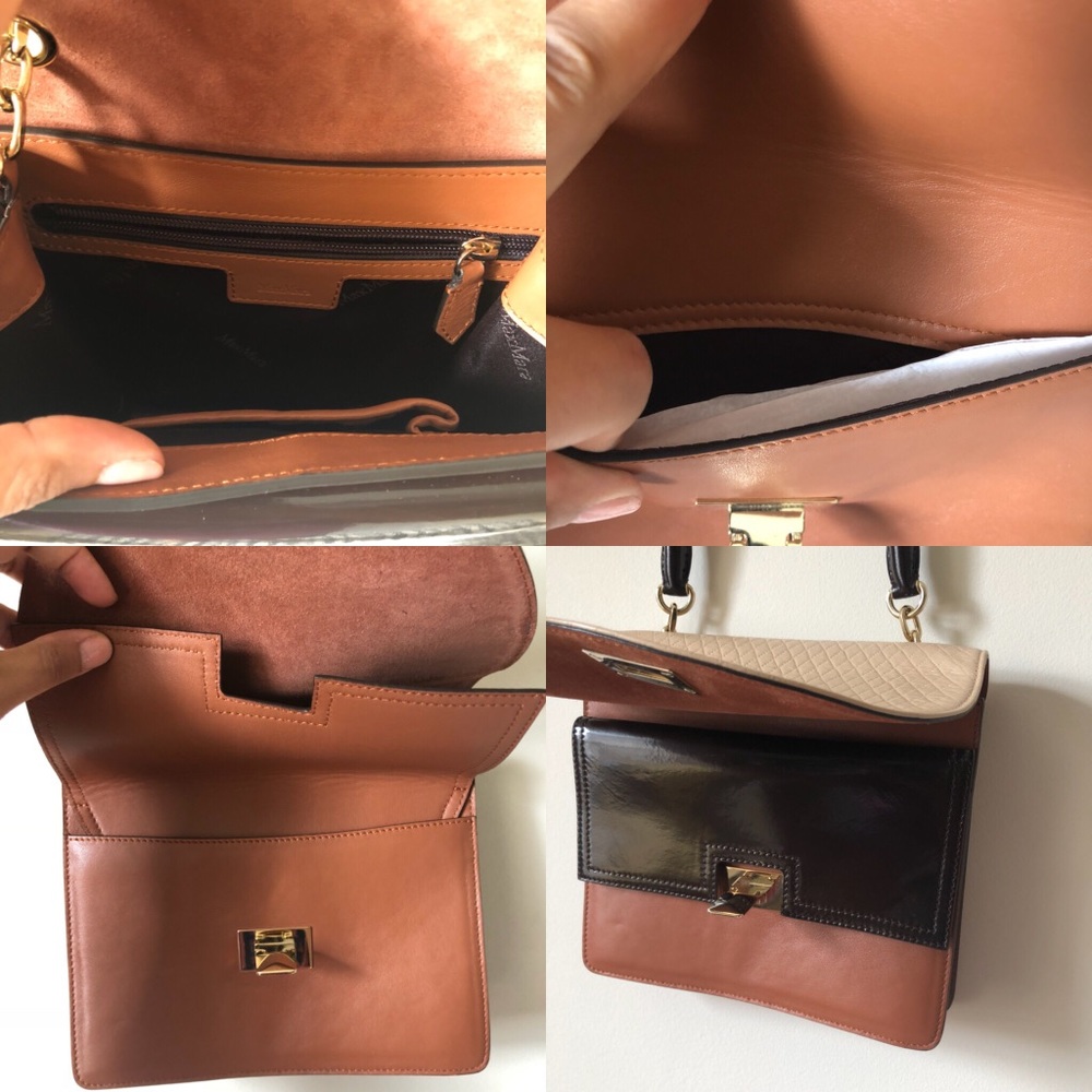 ❌SOLD❌Max Mara Calle Shoulder Colorblock Bag - Picture 7 of 8